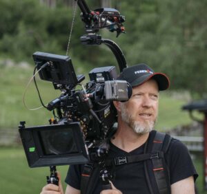 Cinematographer Anders Jørgensen with Arri camra