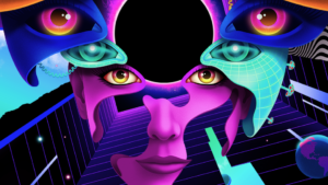 AI created graphical image of faces